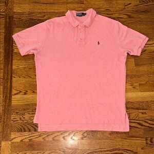 Polo by Ralph Lauren Men’s Heather Pink Short-Sleeve Polo